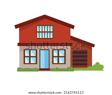 House isolated on white background