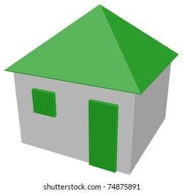 House isolated - vector