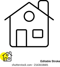  House Isolated Vector Line Icon
