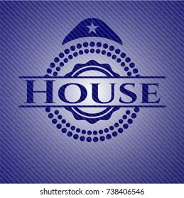 House with jean texture