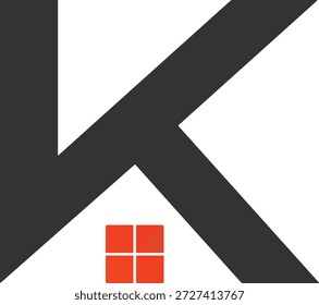 House K Logo Design. K Logo Design