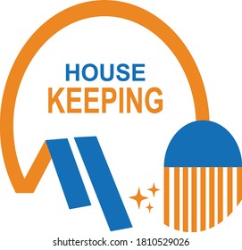 House keeping logo design vector stock