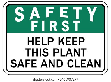 House keeping sign and labels