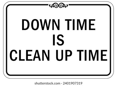 House keeping sign and labels