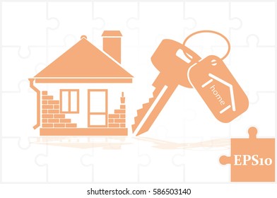 house key hand vector icon