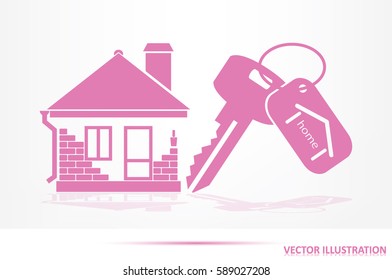 house key hand vector icon