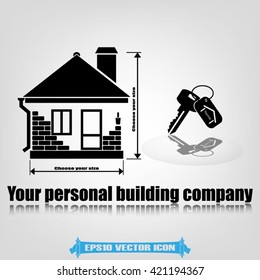 House key hand vector illustration EPS 10