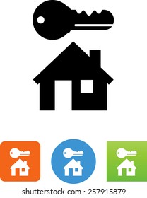 House with key / Home owner icon