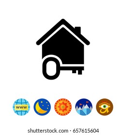 House with key icon