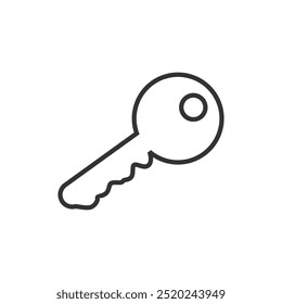 Ilustração da arte da linha do ícone da casa.