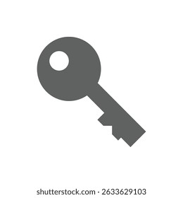 house key icon, office key, vector, white background
