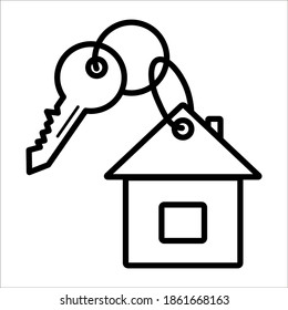 House key  icon from property, real estate icons, mortgage icons.