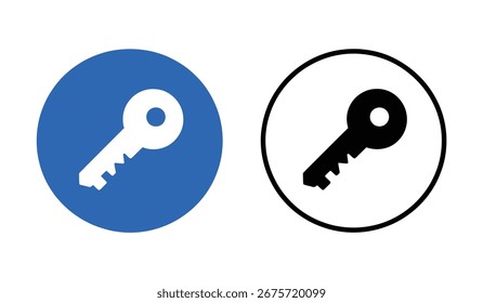 Conjunto de iconos de llave de casa. Acceda a los iconos de Contraseña de Inicio de sesión de Cuenta. Símbolo de seguridad