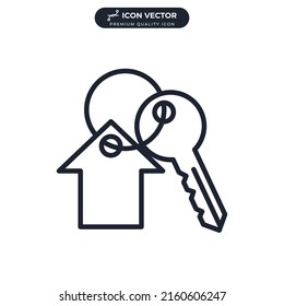 house key icon symbol template for graphic and web design collection logo vector illustration