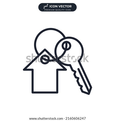 house key icon symbol template for graphic and web design collection logo vector illustration