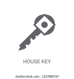 House Key icon. Trendy House Key logo concept on white background from Real Estate collection. Suitable for use on web apps, mobile apps and print media.