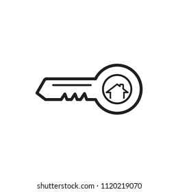 House key icon vector design template.