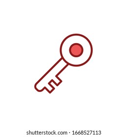 House key icon vector design template