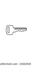 house key icon vector design in black and white