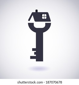 House key icon. Vector EPS10