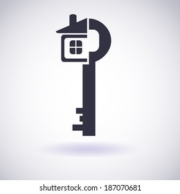 House key icon. Vector EPS10