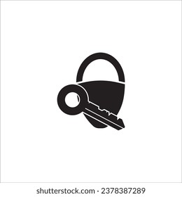 HOUSE KEY ICON VECTOR ILLUSTRATION SYMBOL DESIGN