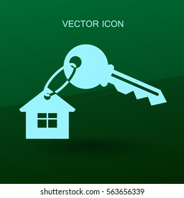 House key icon vector illustration