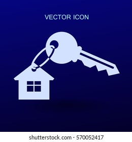 House key icon vector illustration