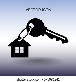 House key icon vector illustration