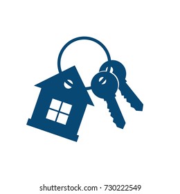 House Key Icon. Vector Illustration. Real Estate Icon. 