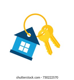 House Key Icon. Vector Illustration. Real Estate Icon. 