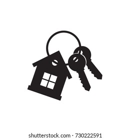 House Key Icon. Vector Illustration. Real Estate Icon. 