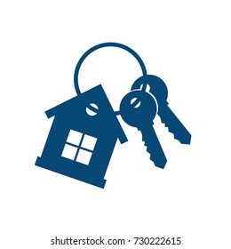 House Key Icon. Vector Illustration. Real Estate Icon. 