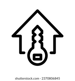 House Key Icon Vector Symbol Design Illustration