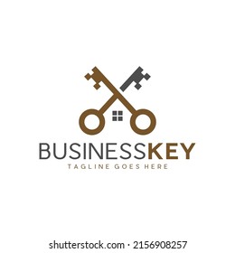 house key illustration logo design your company