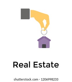 House key with keychain symbolising ownership