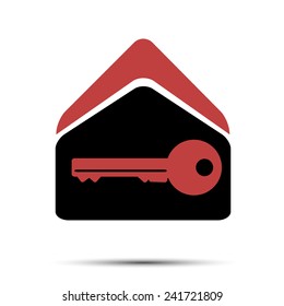 House key  logo design