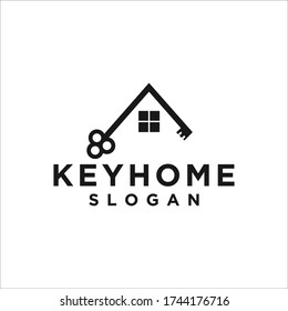 House Key logo vector. Vector graphic design template.