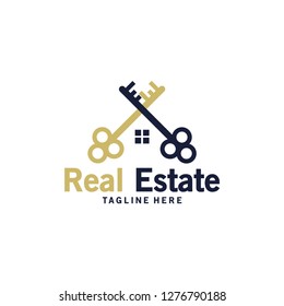 house key real estate logo