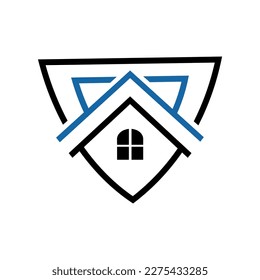 House key security. Logo design. Vector image