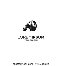 house key silhouette vector logo