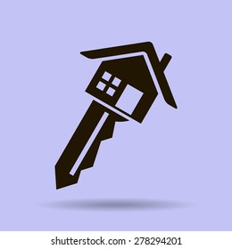house key vector icon