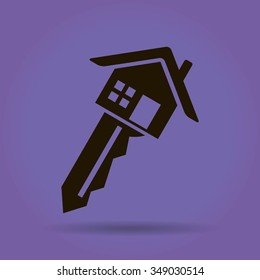 house key vector icon