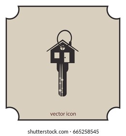 House key, vector icon
