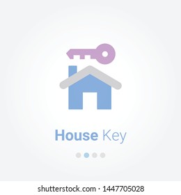 House Key vector icon design
