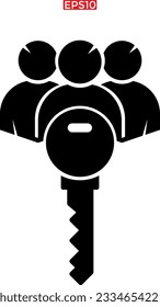 House key vector icon. Home rental vector icon
