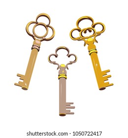 house key vector icon on the white background