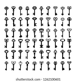 house key vector icon on the white background 
