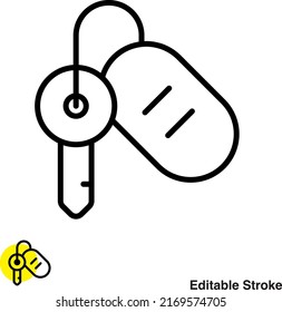 House Key Vector Line Icon