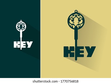 House Key Vector Logo Template